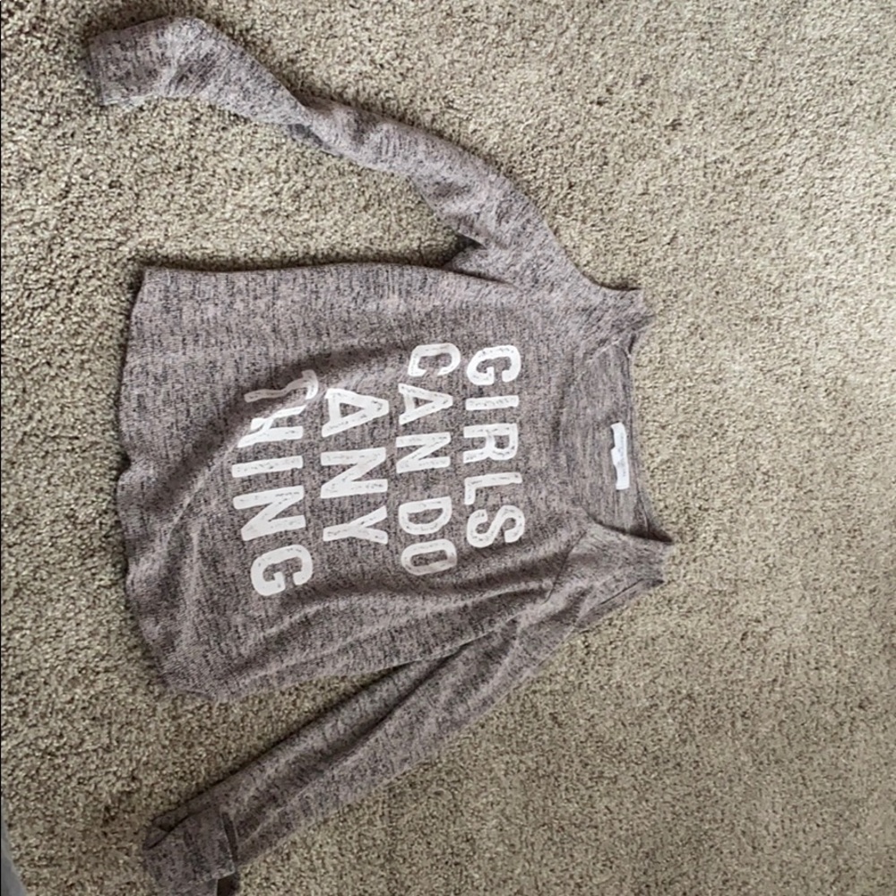 Girls can do anything long sleeve shirt